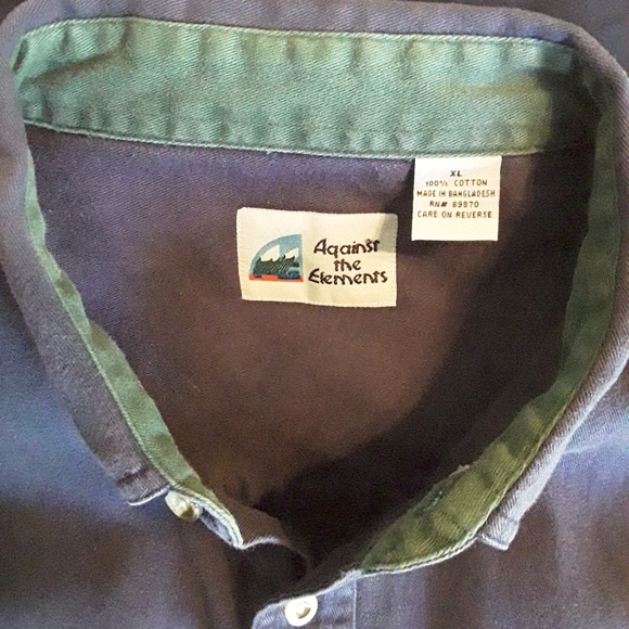 Men's Navy Blue XL short sleeve shirt. Against the Elements brand. - Picture 5 of 5